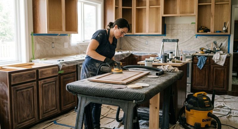 Kitchen Cabinet Refinishing in Carmel, IN